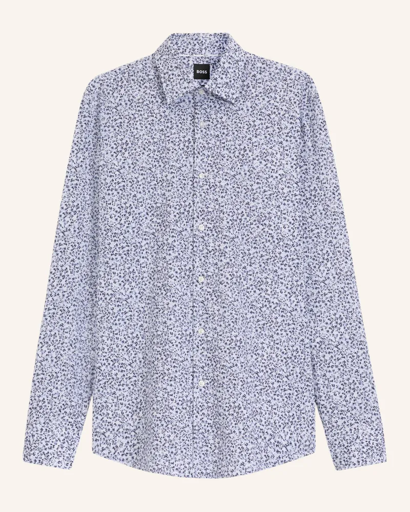 HUGO BOSS Business Hemd H-HANK-KENT-C1-214 Slim Fit Hellblau