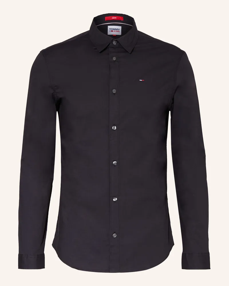 Tommy Hilfiger Hemd Slim Fit Schwarz