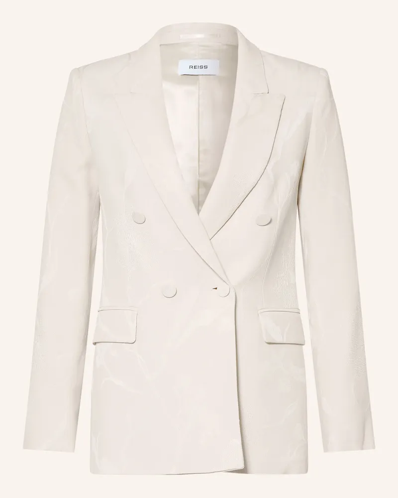 Reiss Jacquard-Blazer Ottie weiss Creme