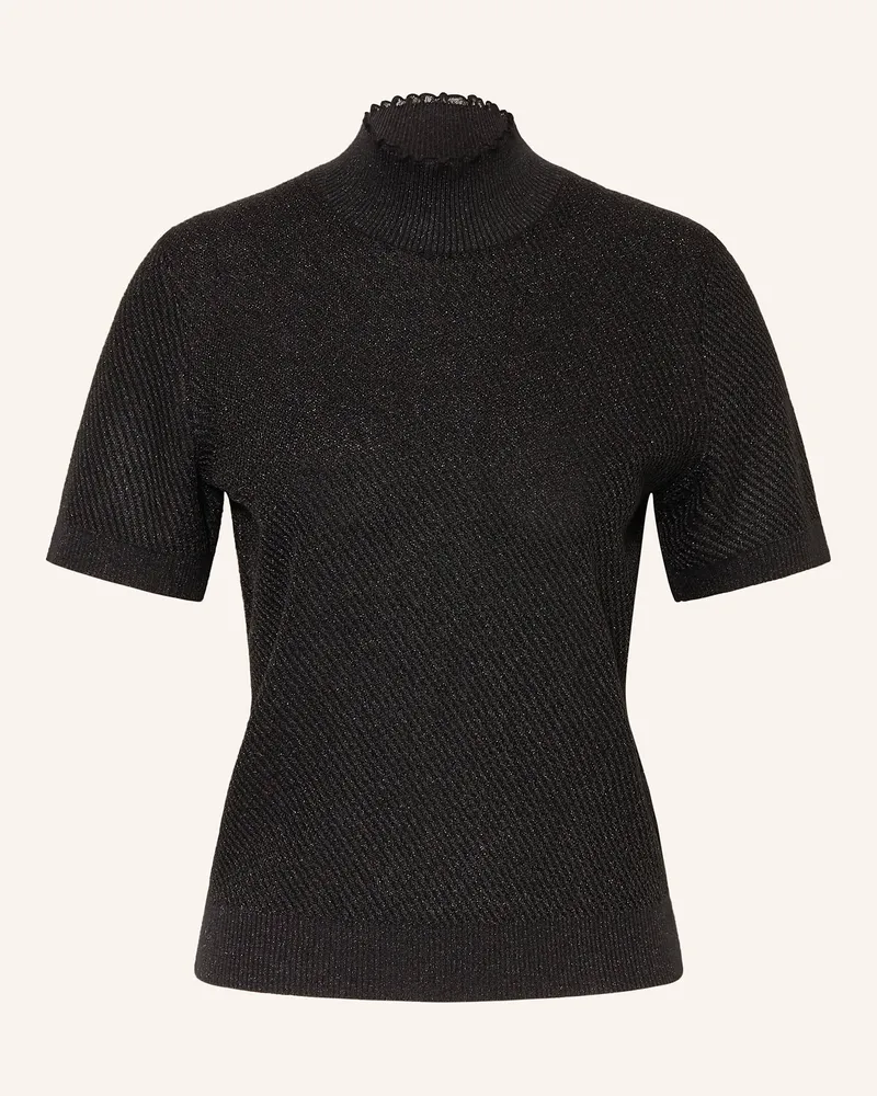 Marc Cain Strickshirt Mit Glitzergarn schwarz 900
