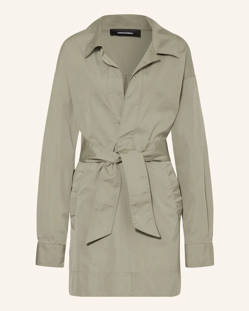 Dsquared2 Hemdblusenkleid Oliv