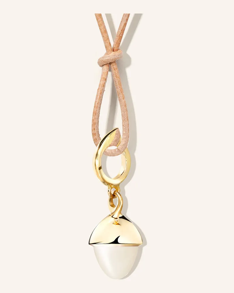 TAMARA COMOLLI Anhänger MIKADO FLAMENCO aus 18K Gelbgold mit sand Mondstein Gold