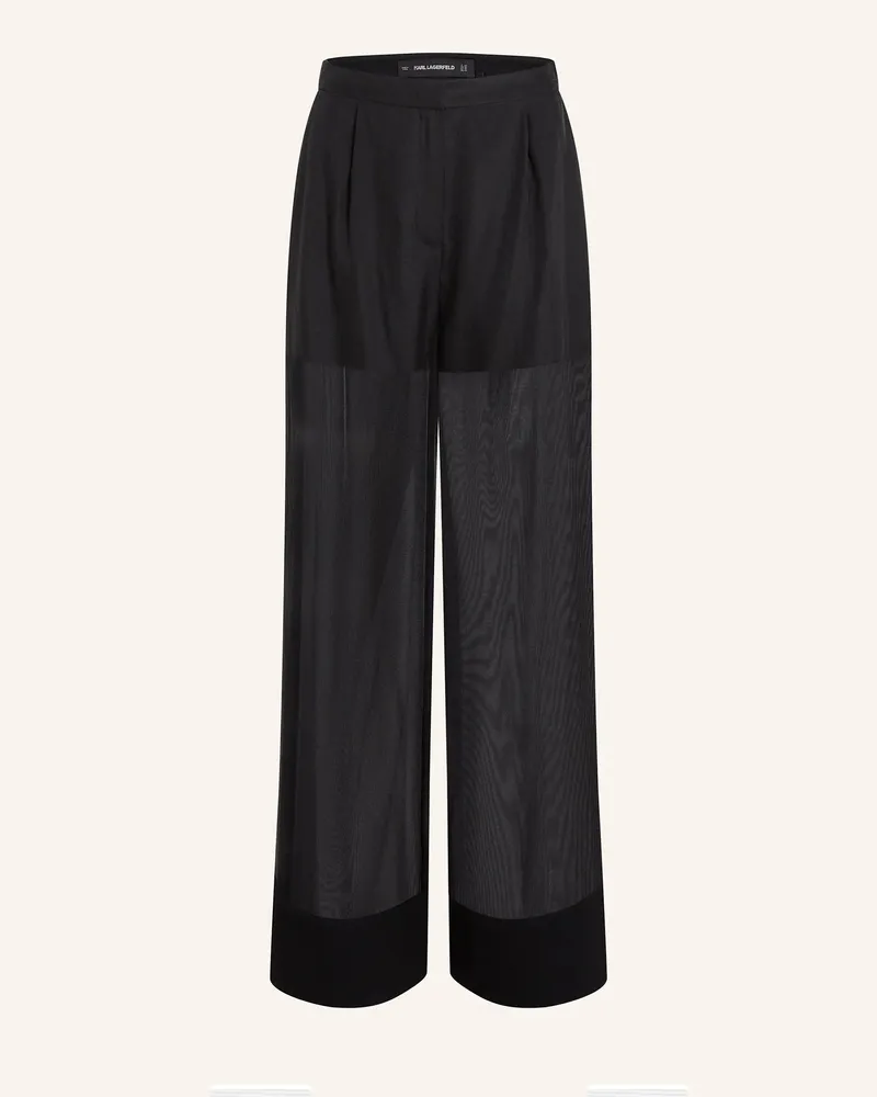 Karl Lagerfeld Hose schwarz Schwarz
