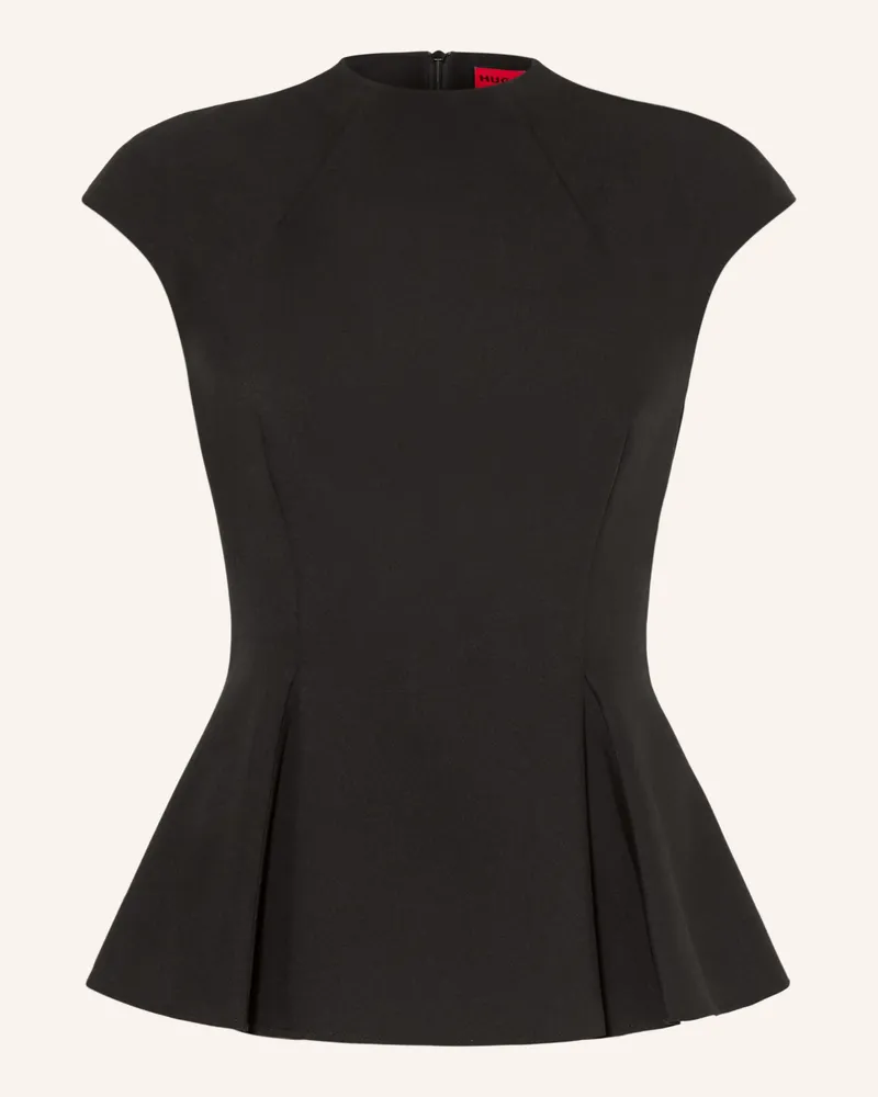 HUGO BOSS Blusentop Cimare schwarz Schwarz