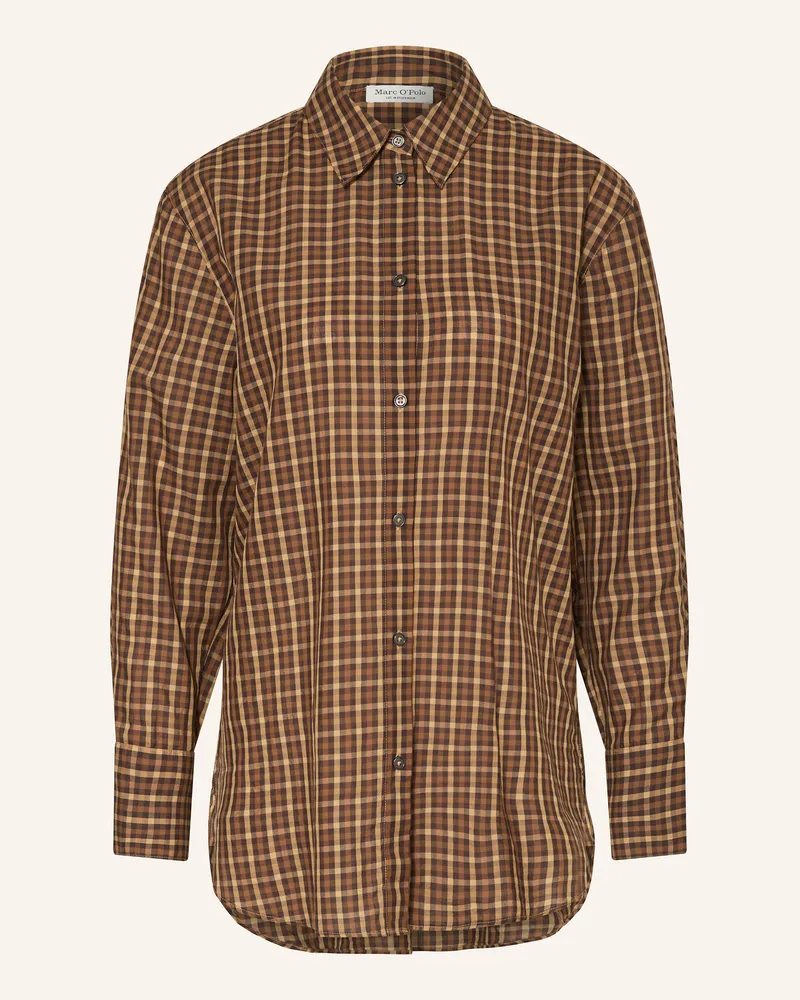 Marc O'Polo Hemdbluse Dunkelbraun