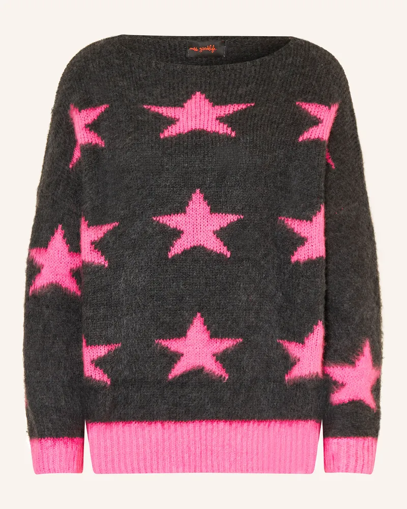 Miss Goodlife Pullover mit Alpaka Dunkelgrau