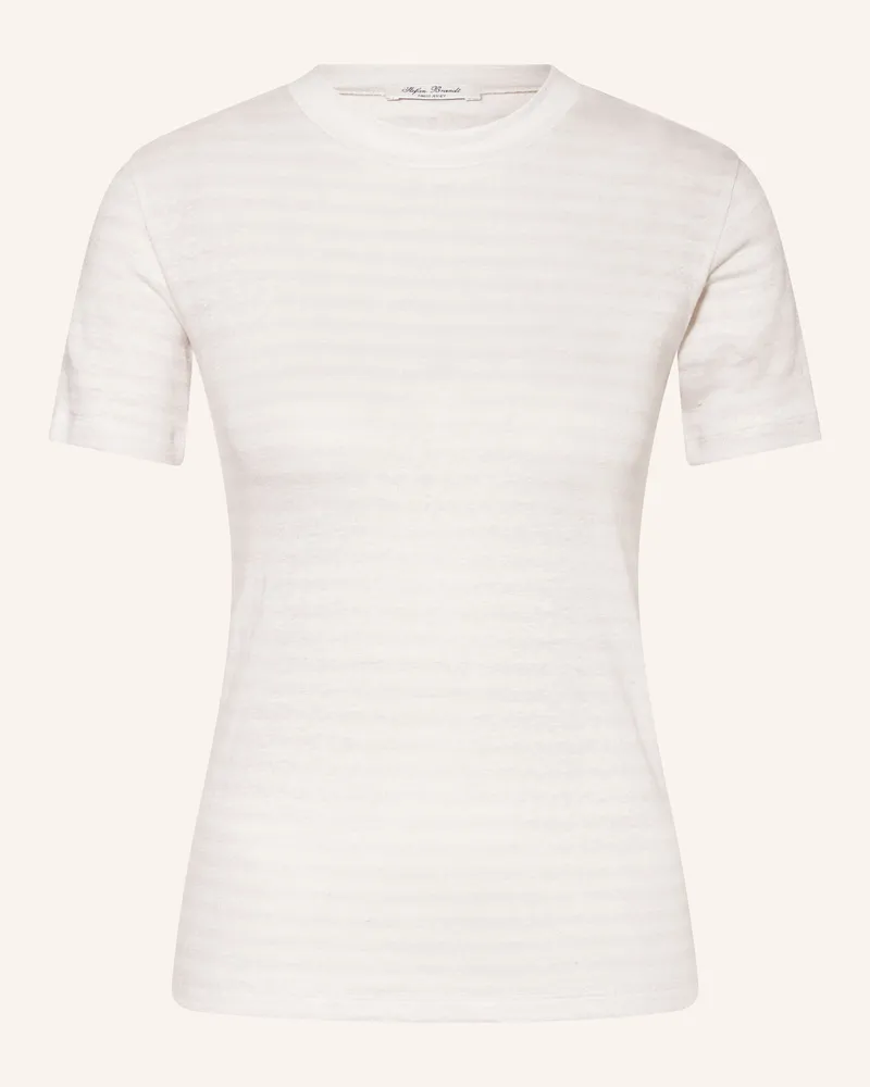 Stefan Brandt T-Shirt Aus Leinen rosa Helllila
