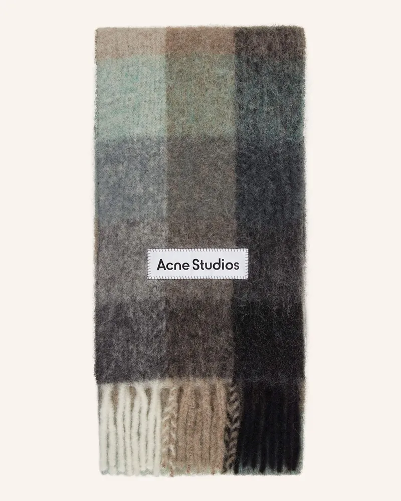 Acne Studios Schal mit Alpaka Grau