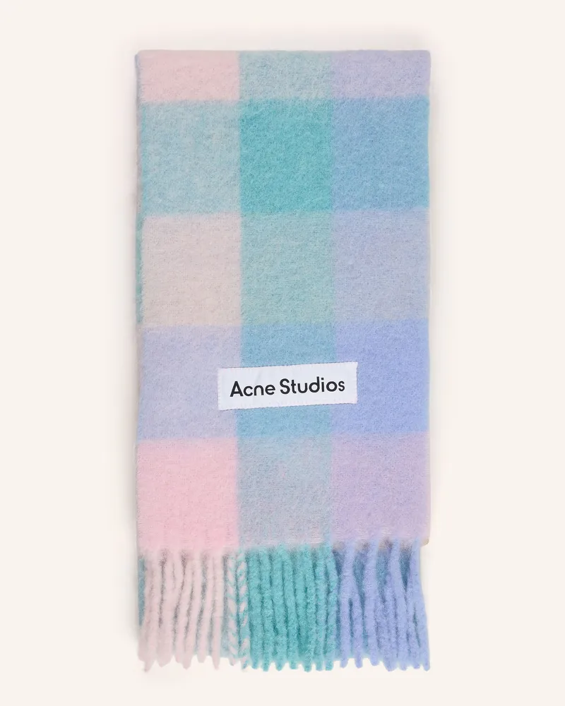 Acne Studios Schal Mit Alpaka lila Hellblau