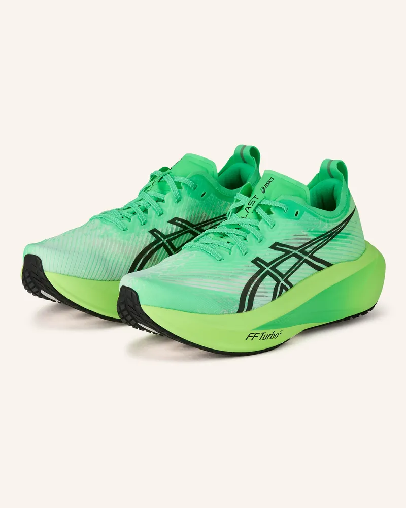 Asics Laufschuhe Megablast gruen Neongrün