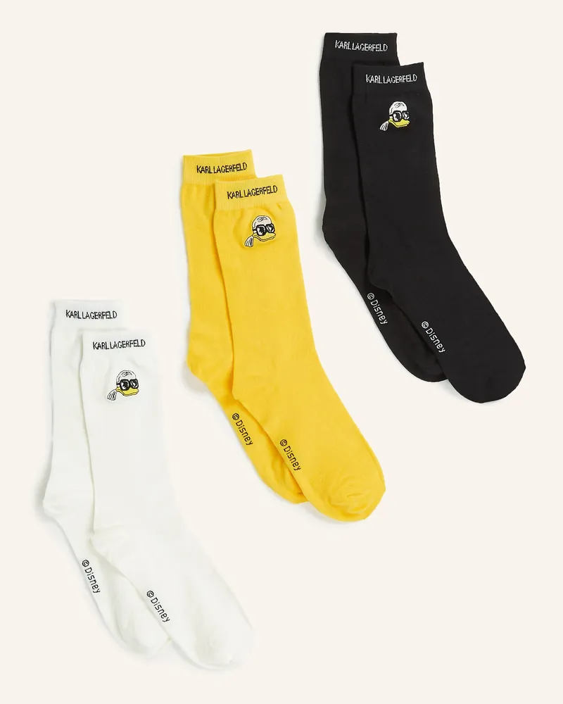 Karl Lagerfeld DISNEY X KL 3er-Pack Socken Schwarz