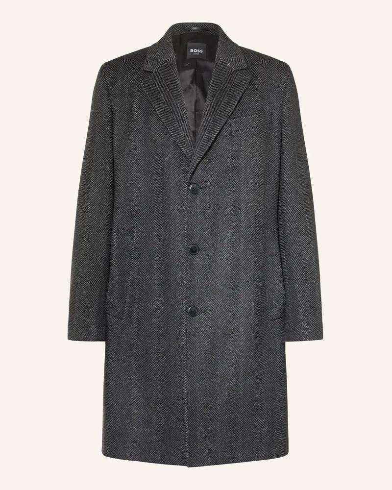 HUGO BOSS Wollmantel Jared grau Dunkelgrau