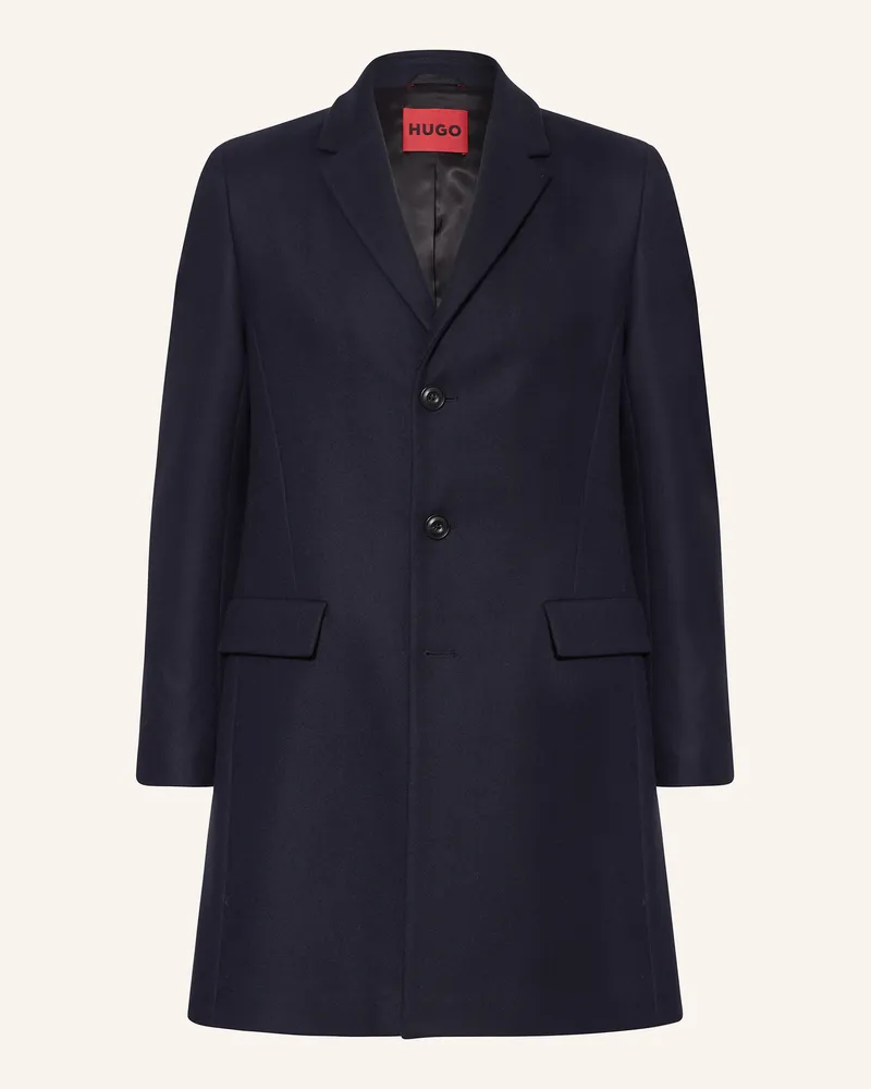 HUGO BOSS Wollmantel migor2541 blau Dunkelblau