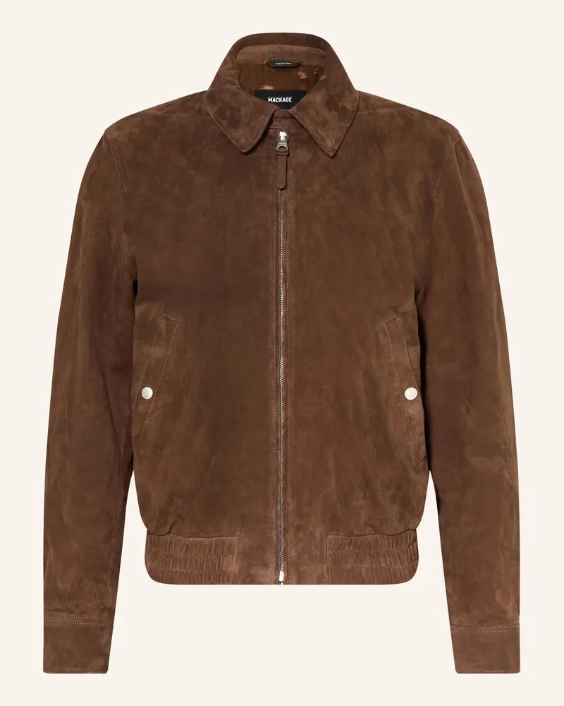 Mackage Lederblouson Giovanni beige Braun