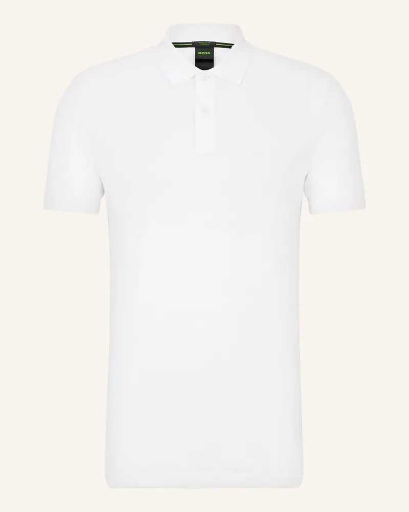 HUGO BOSS Piqué-Poloshirt Pio Regular Fit weiss Weiss