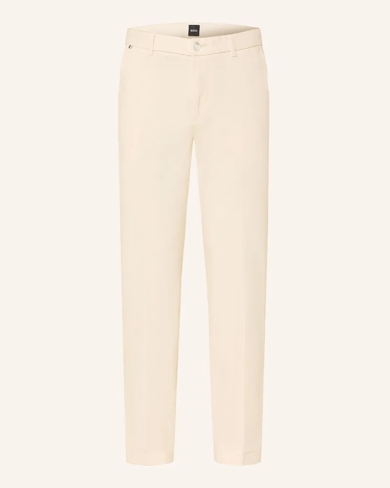 HUGO BOSS Chino Kaiton Slim Fit weiss Ecru