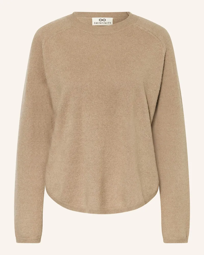 SMINFINITY Pullover mit Cashmere Hellbraun