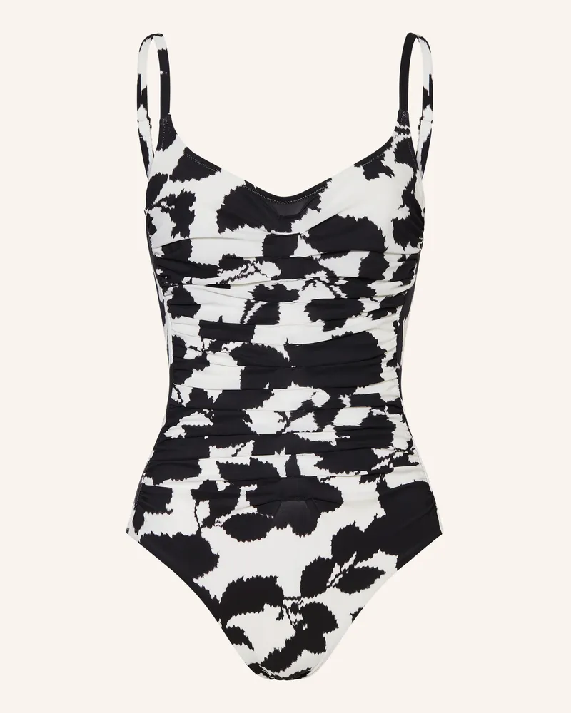 Maryan Mehlhorn Bügel-Badeanzug Florascape schwarz Schwarz