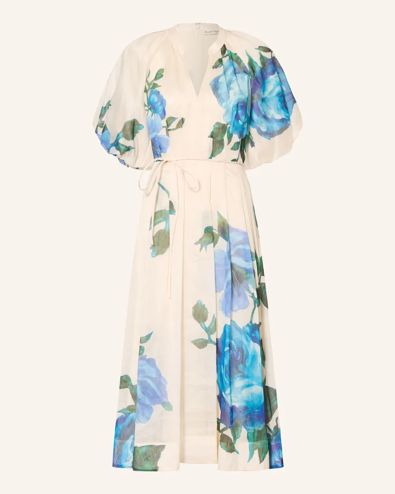 Phase Eight Kleid Adeline Mit Leinen weiss Ecru