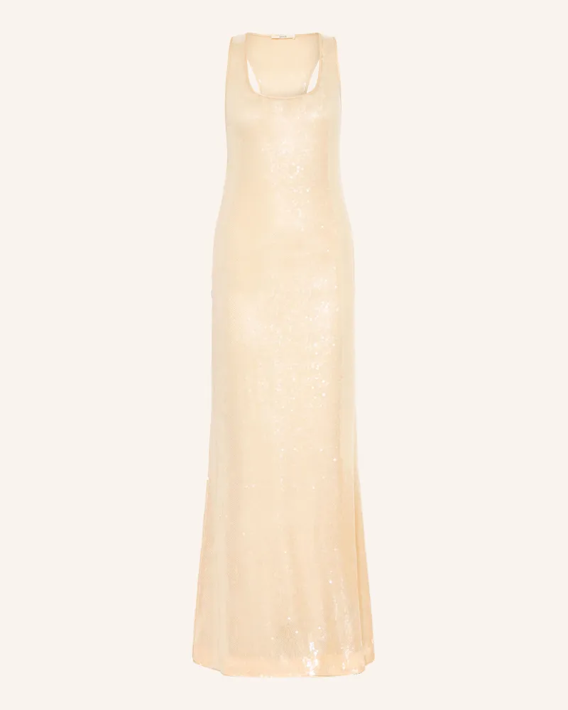 Guess Mesh-Kleid Mit Pailletten beige Hellbraun