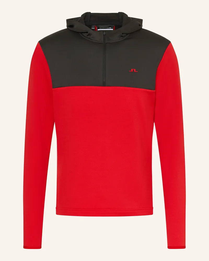 J.Lindeberg Funktionshoodie Rot