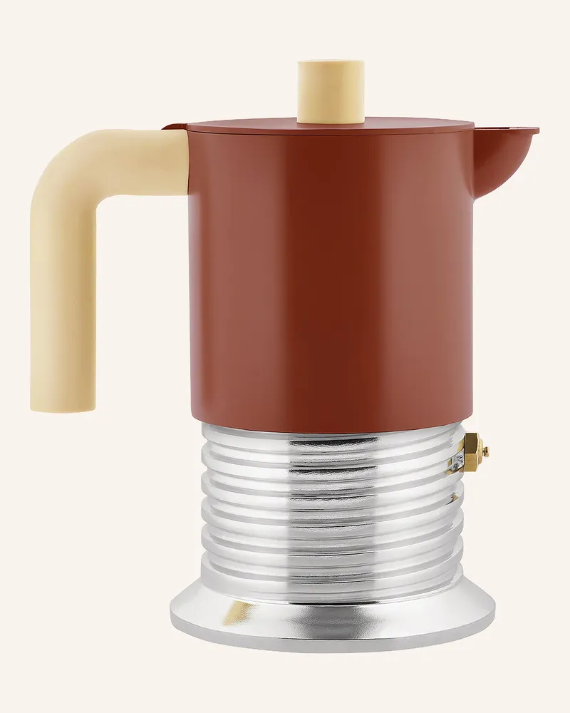 Alessi Espressokocher Vite braun Braun