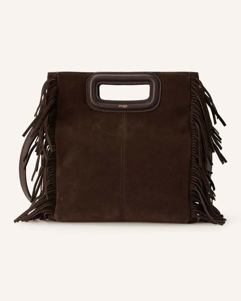 Maje Handtasche braun Dunkelbraun