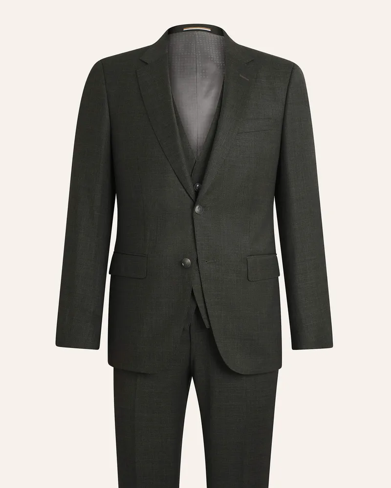 HUGO BOSS Business Anzug H-HUGE-3PCS-253 Slim Fit Braun