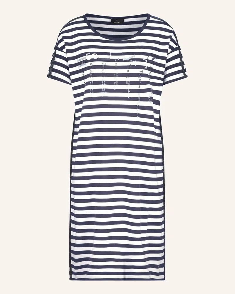monari Jerseykleid mit Schmucksteinen Dunkelblau