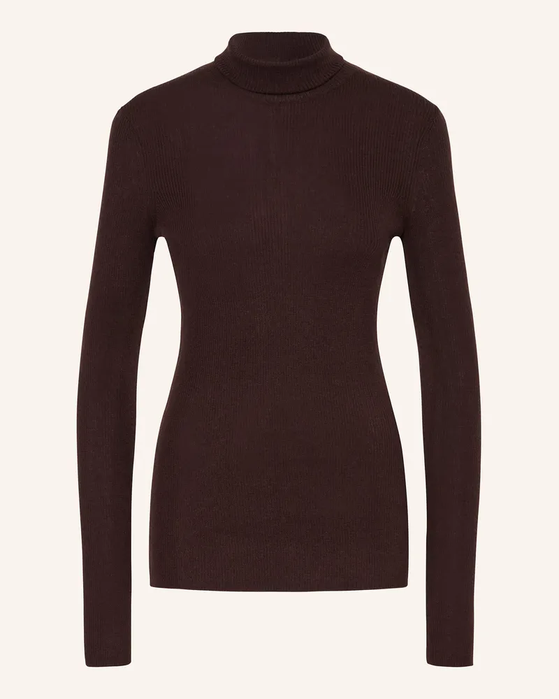 Maje Rollkragenpullover Dunkelbraun