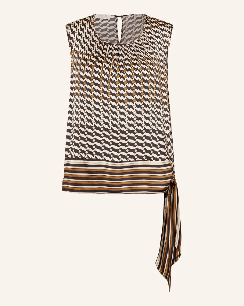 CATNOIR Blusentop aus Satin Creme