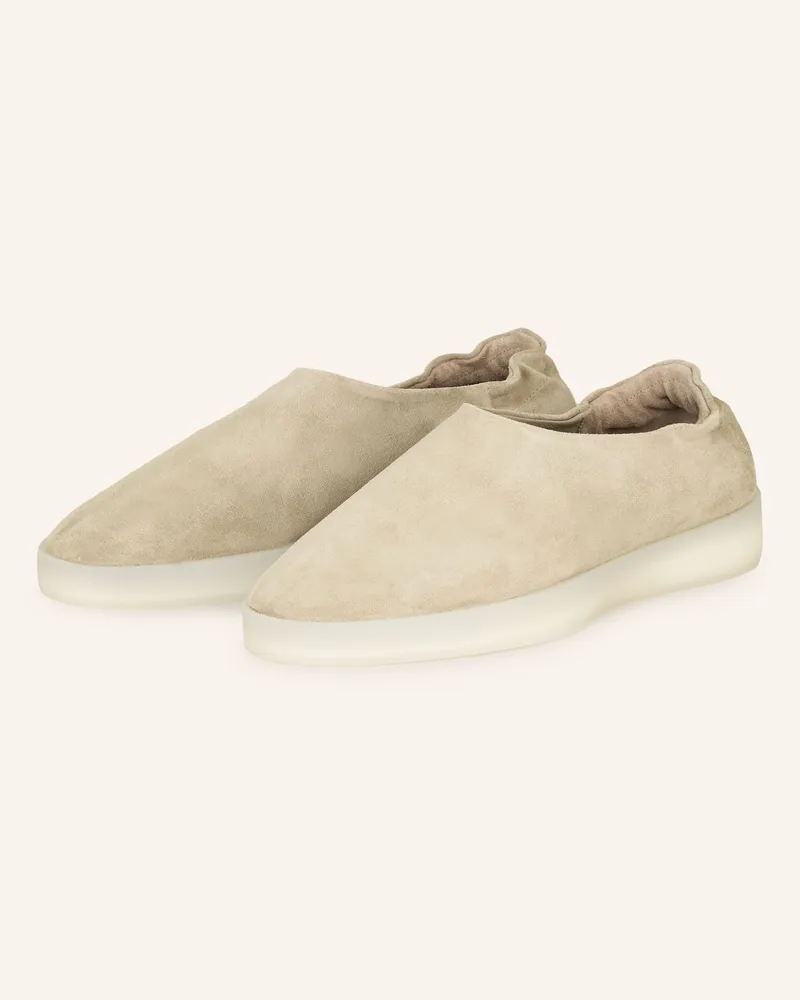 Fear of God Slipper beige Grau