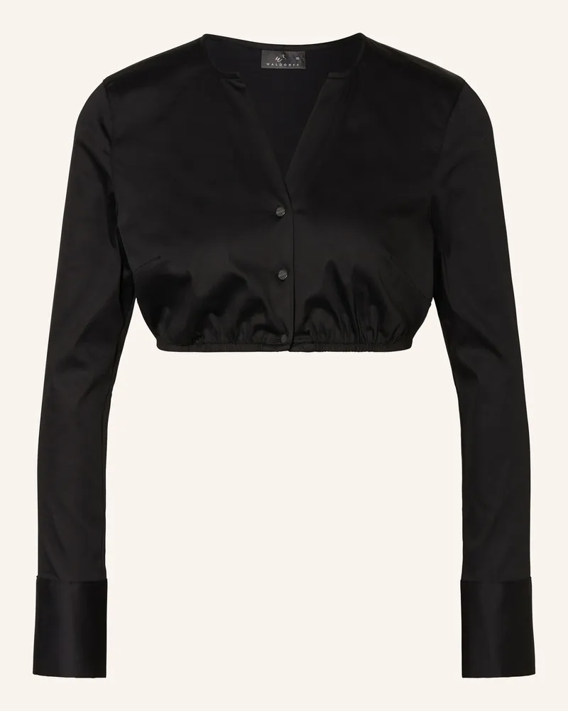 WALDORFF Dirndlbluse schwarz Schwarz