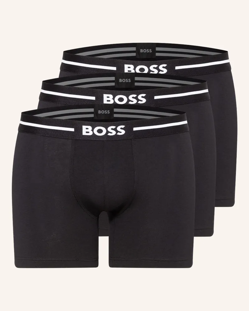 HUGO BOSS 3er-Pack Boxershorts Schwarz