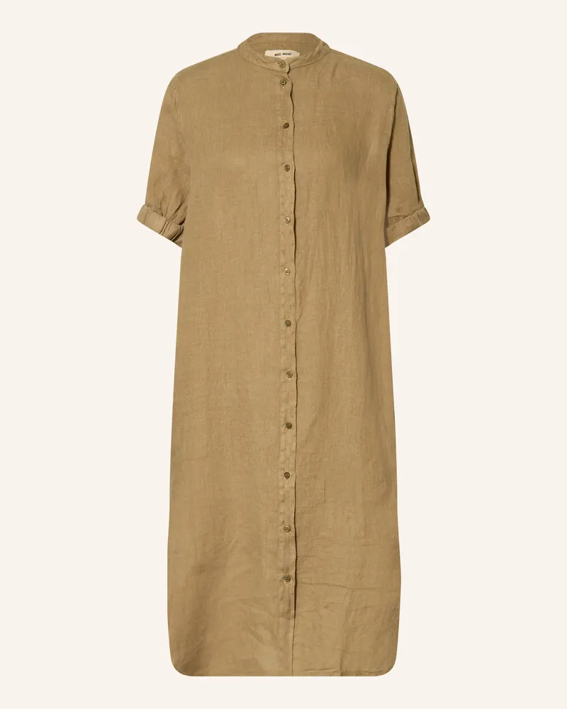 Mos Mosh Leinenkleid Mmarleth gruen Khaki