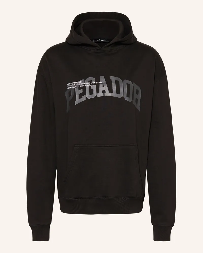 PEGADOR Oversized-Hoodie Gilford schwarz Schwarz