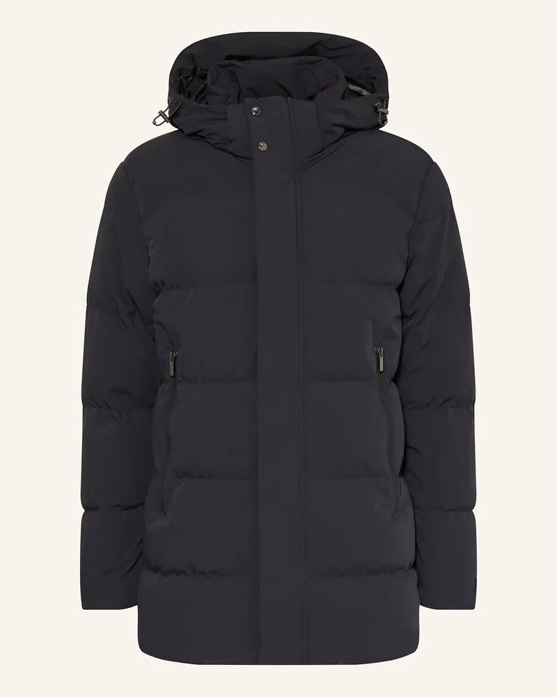 Paul & Shark Daunenmantel Mit Abnehmbarer Kapuze schwarz Schwarz