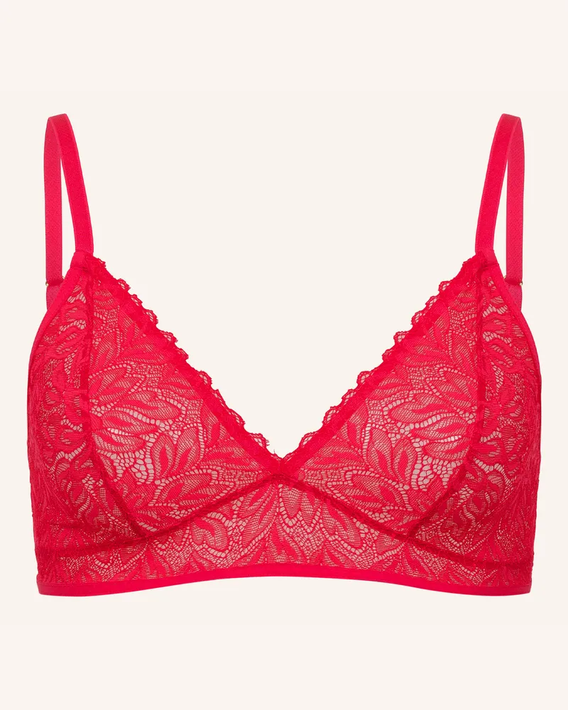 Ehrlich Textil Dreamy Lace Bügelloser Triangel Bh Aus Nachhaltiger Spitze - Verstellbare Träger rot Rot