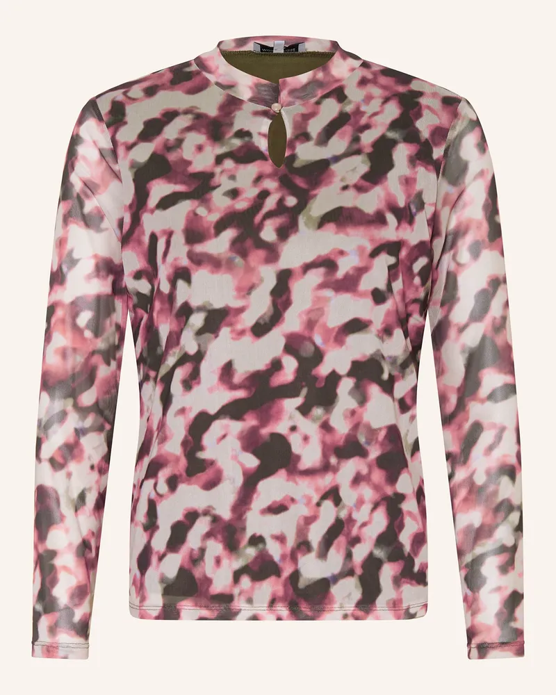 More & More Longsleeve aus Mesh Rot