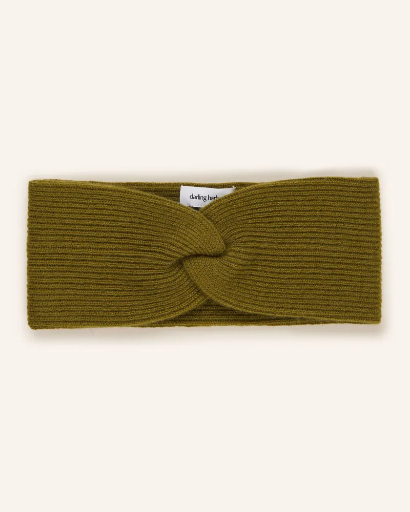 Darling Harbour Stirnband Aus Cashmere gruen Lodengrün