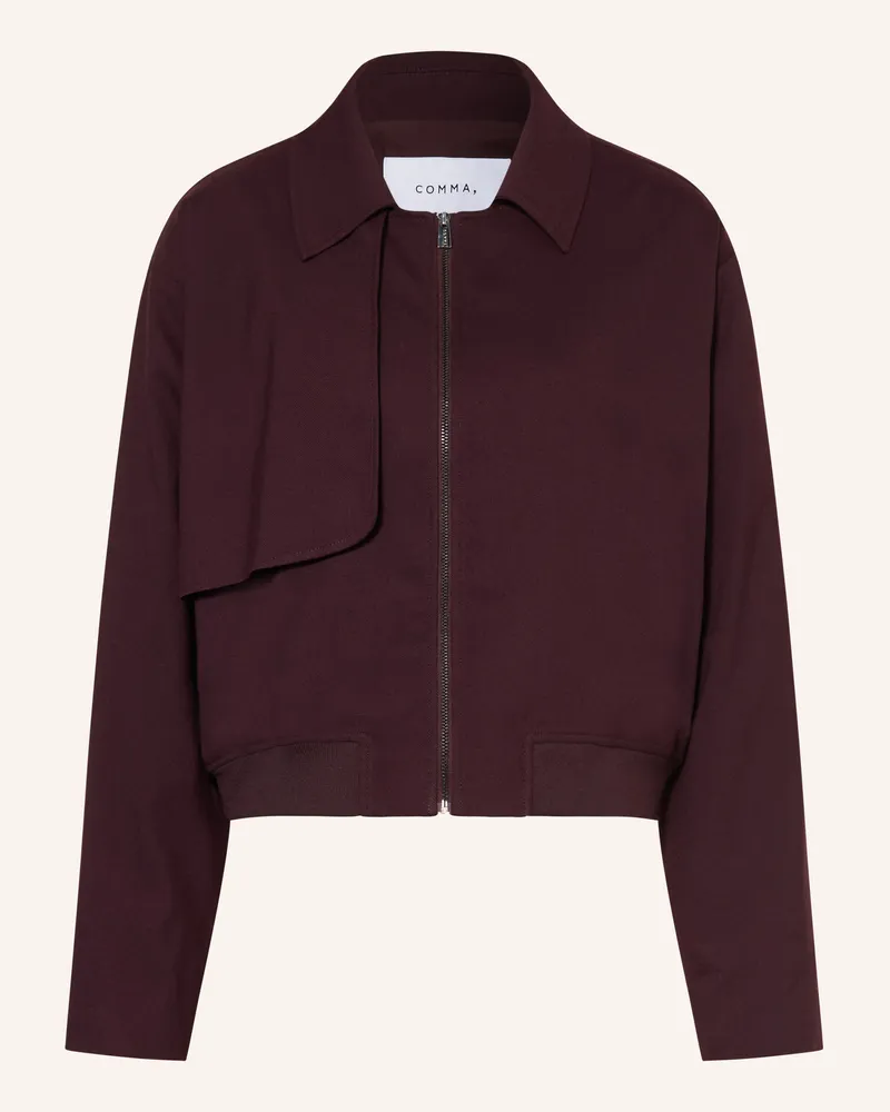 COMMA Blouson rot Dunkellila