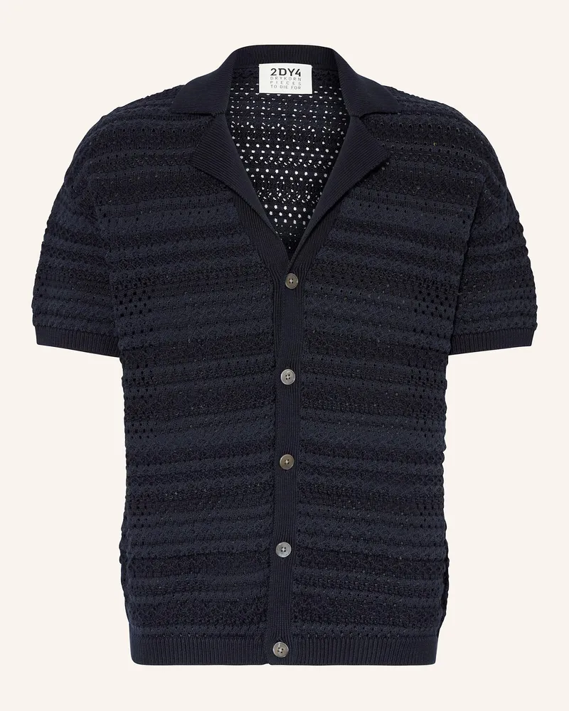 Drykorn Strick-Resorthemd Ray Comfort Fit blau Dunkelblau