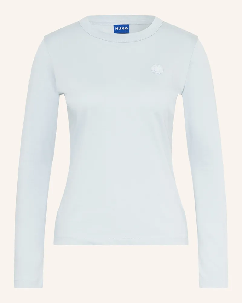 HUGO BOSS Longsleeve DALIRIA Hellblau