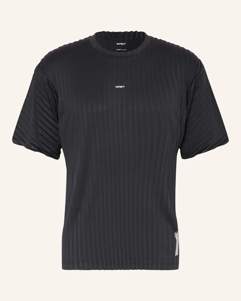 Satisfy Laufshirt Auralite™ Pleated schwarz Schwarz