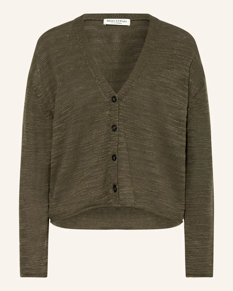 Marc O'Polo Strickjacke gruen Khaki