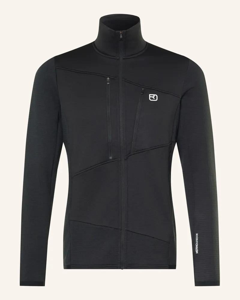 Ortovox Fleecejacke Grid schwarz Schwarz