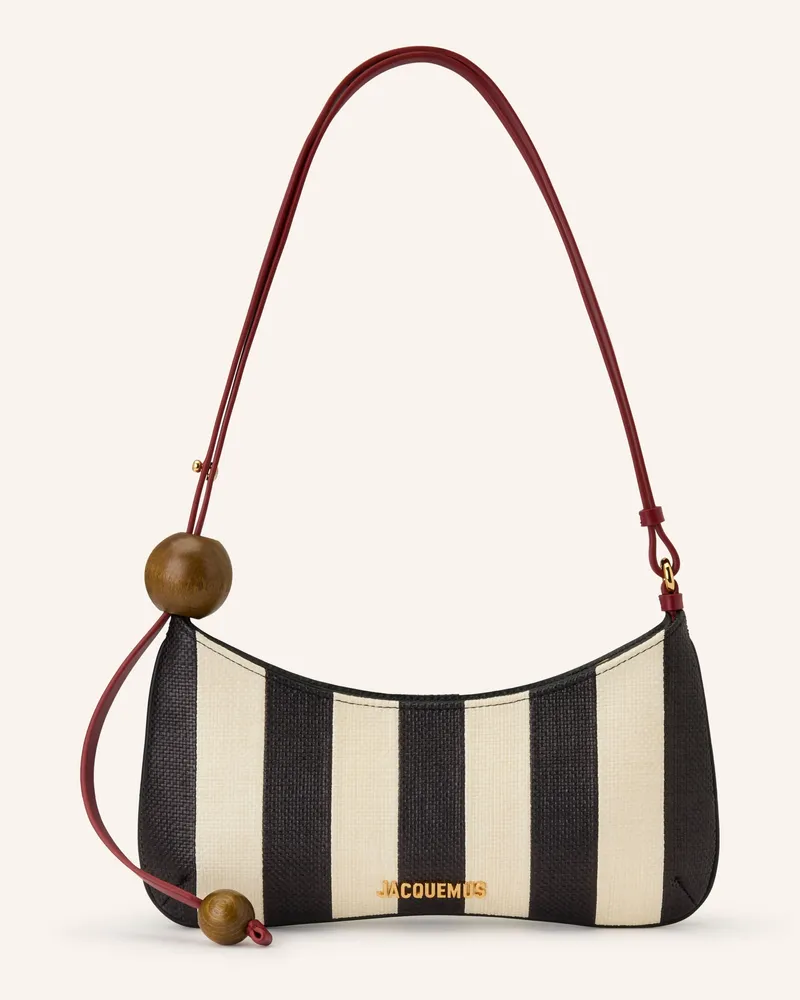 Jacquemus Schultertasche Le Bisou Perle beige Creme