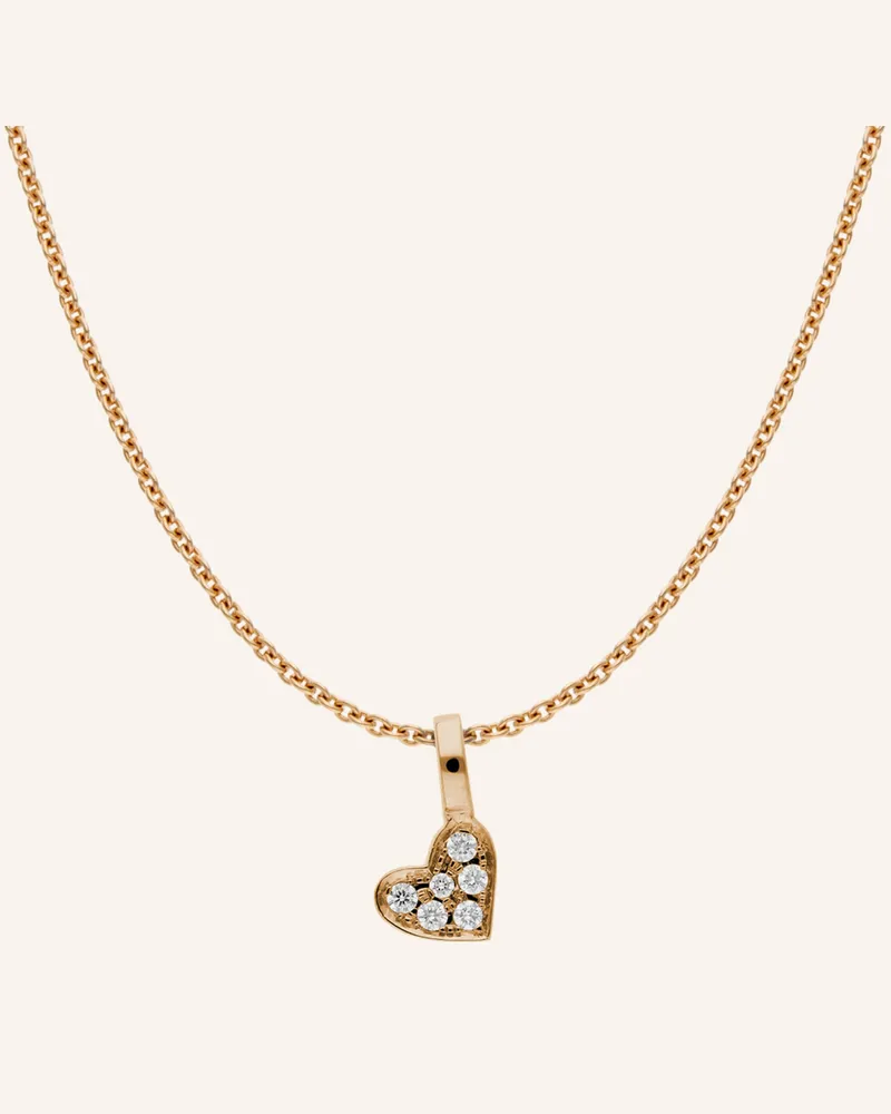 CADA Kette Tiny Heart rosegold Roségold