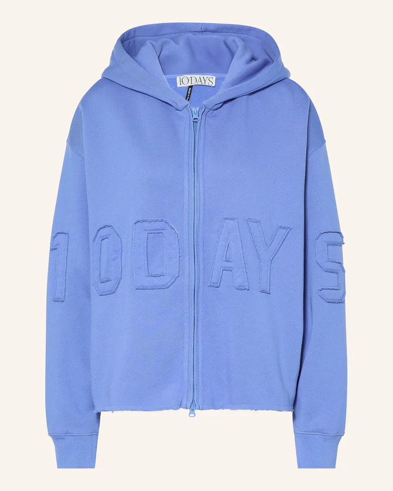 10Days Oversized-Sweatjacke blau Blau