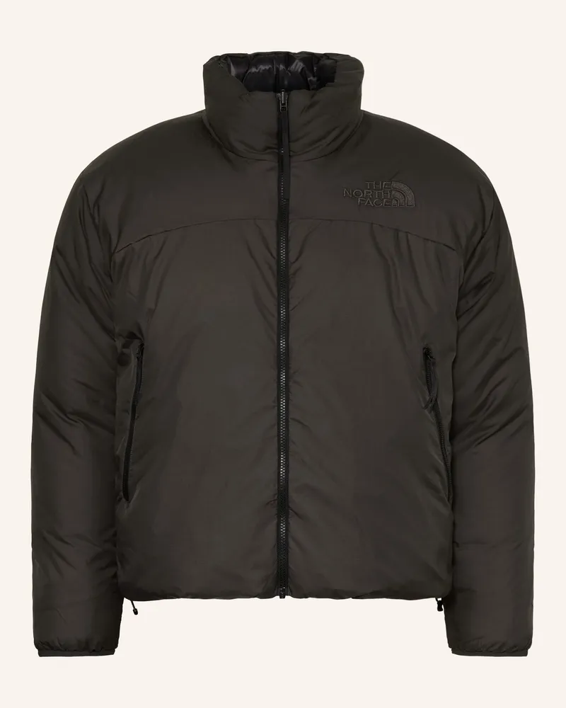The North Face Daunenjacke Pertex® Nuptse Zum Wenden braun Schwarz